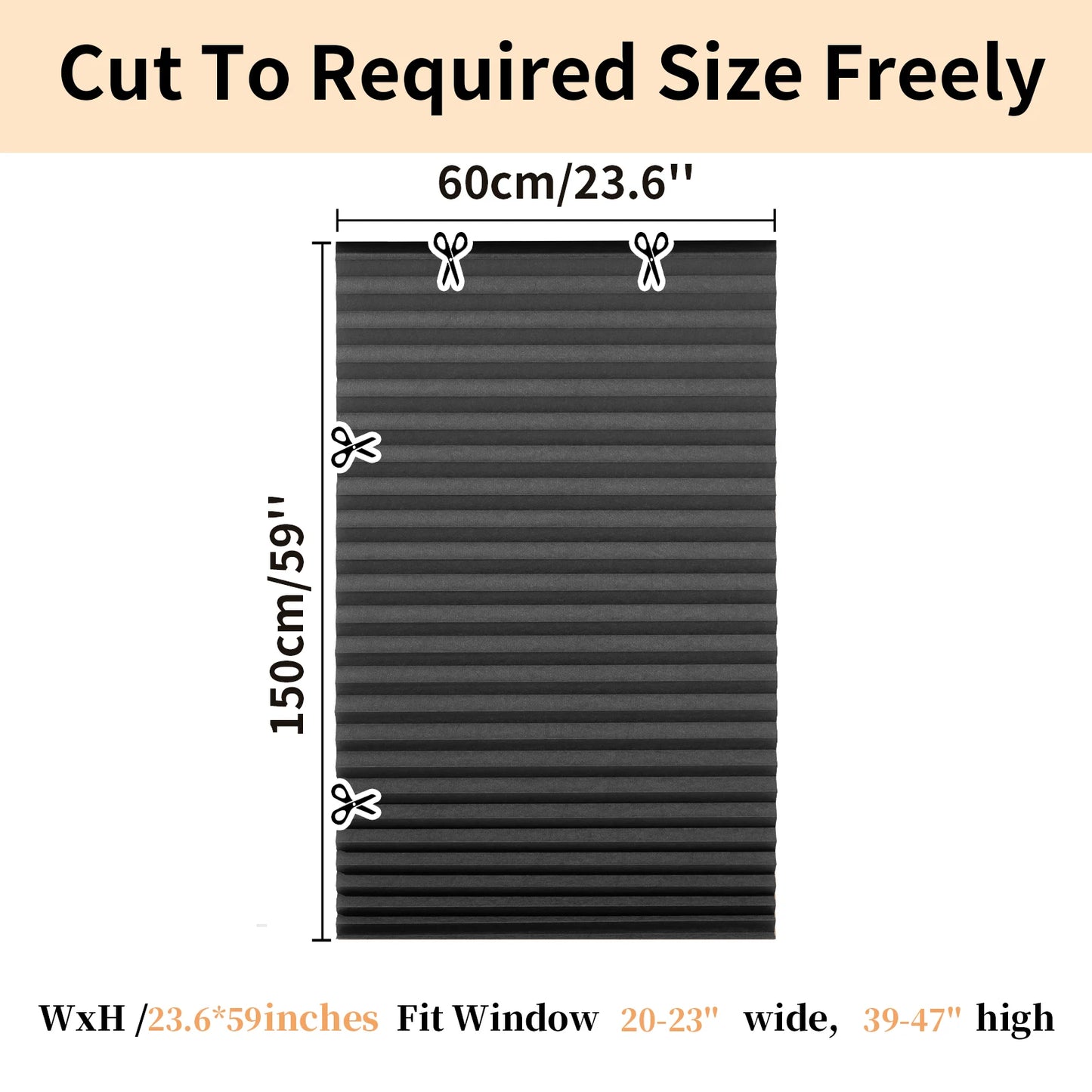No Drill Blinds Stick on Curtains Blinds for Bedroom Kitchen Bathroom Windows Light Filtering Privacy Protection with Clips