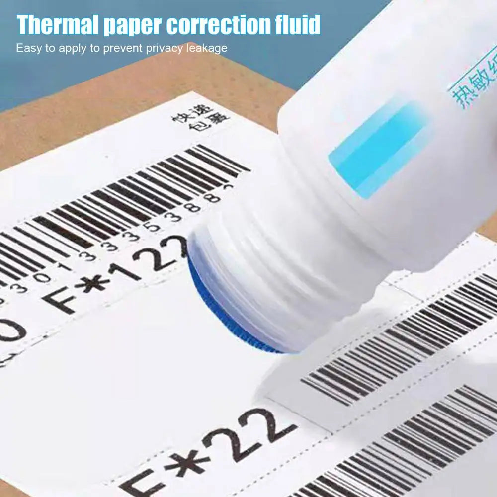 Portable Thermal Paper Correction Fluid Fast-Drying Anti Peep Identity Information ID Info Privacy Protector Quick Eraser Covera