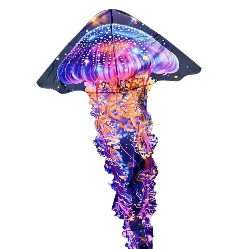 1 Set Colorful Kites Children's Toys Professional Flying Fluorescent Jellyfish Kites For Adults Outdoor Games