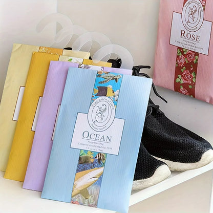 5pcs Smell Incense Hanging Decor Wardrobe Sachet Closet Car Hanging Fragrance Sachet Aromatherapy Perfume Air Freshener Scent
