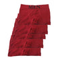 5 Pcs Men’s Boxer Briefs High Elastic Breathable Underwear Soft Cotton Stretch Shorts Comfortable Plain Color Panties