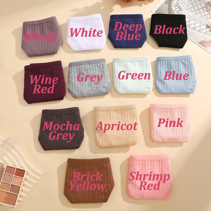 8Pcs/Set Cotton Seamless Thongs For Women Sexy Low Rise Solid Color Breathable Pantys Female Comfortable Soft G-String Underpant