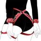 Bdsm Handcuff Set Garter Belt Leg Ring Underwear Sets Adult Sex Game SM Night Toys Leather Bondage Conditioning Slave Rave Toy
