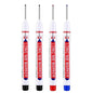 4Pcs/Set 20mm Deep Hole Long Nib Head Markers For Metal Perforating Pen Waterproof Bathroom Woodworking Decoration Multi-Purpose