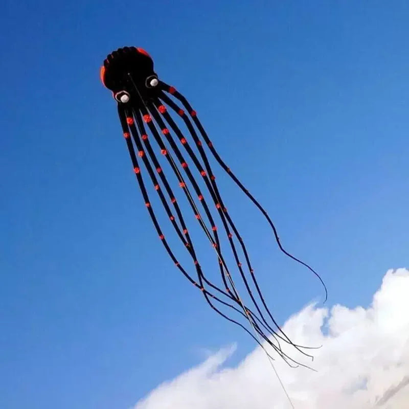 15m / 23m Inflatable Octopus Kite with 3D Suction Cups, Soft Laundry Kite,  Professional Giant Kite for Festival