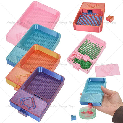 Hot DIY Craft Diamond Painting Tray Large Capacity Beading Plates Drill Storage Container  5D Diamond Painting Accessories Tools