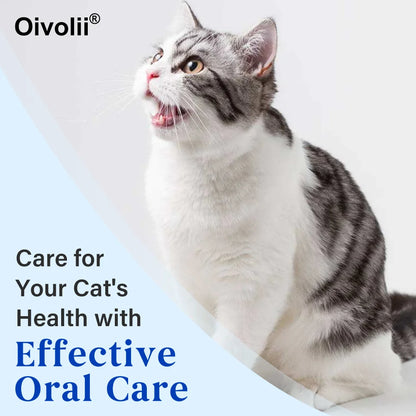 Tuna Flavored Cat Toothpaste Safe Formula With Toothbrush And Finger Brush For Daily Teeth Cleaning And Pet Dental Grooming