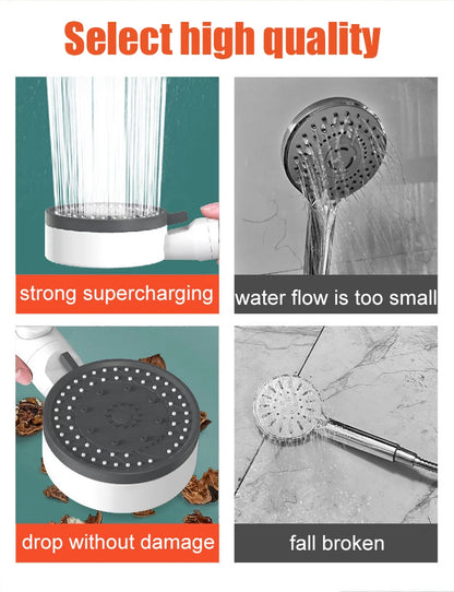 10 Spray Modes Filtered Shower Head High-Pressure Handheld Showerhead Water Saving Fall Resistance Bathroom Shower Nozzle