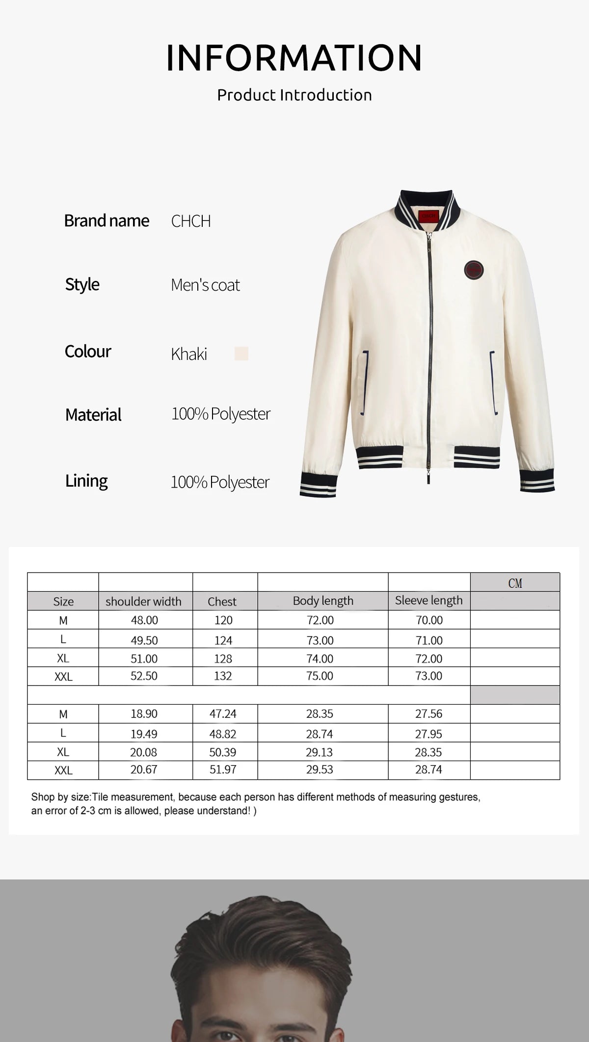 Men's Jacket O Neck Zipper Design Baseball Jackets Pocket Casual Tops Fashion Men Coats Outwear Autumn Winter Loose Jackets