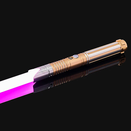 RGB Metal Lightsaber Dueling Smooth Swing Sword Sabre De Luz 16 Color Changing 16 Sounds FOC Rave Flashing Toy