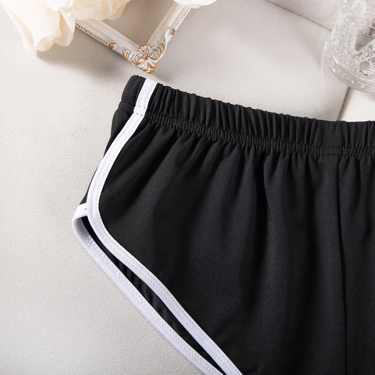 Sexy Running Elastic Sport Shorts Men's Summer Shorts Hot Pants Bar Nine Points Slim Fit Cotton Milk Silk Men's Fashion