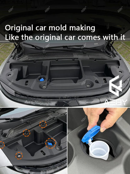 Car Front trunk storage box For Xpeng G6 2023-2026 Large-Capacity Motivation cabin Storage Box Modification Auto Accessories