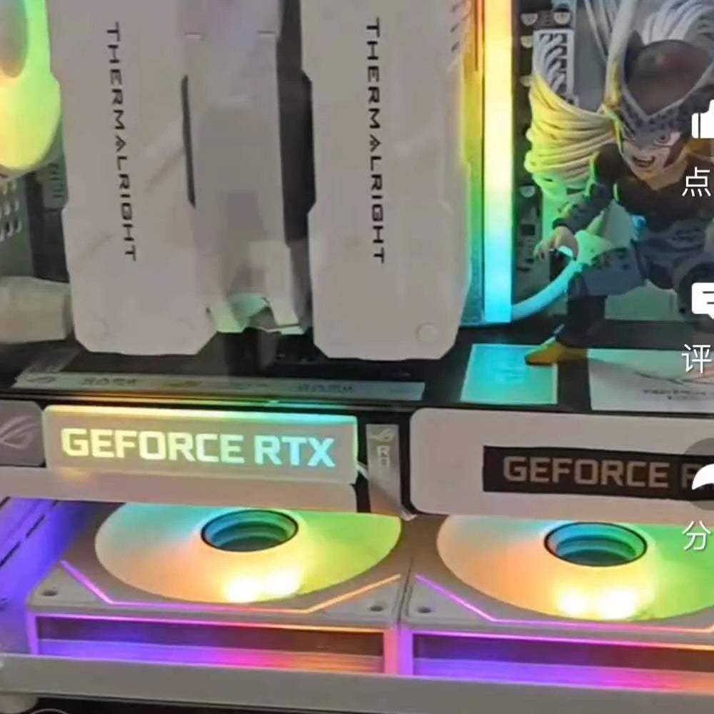 White VGA ARGB Lighting Panel for AORUS GEFORCE GTX ROG TUF Gaming 5060 5070ti 5080 5090 RX9070/9060XT Faith Lamp AURA SYNC