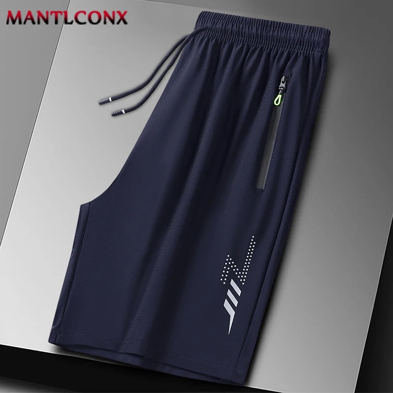 Men's Sports Shorts Elastic Workout Jogging Bottom Casual Gym Fitness Summer Short Pants Men Short Quick Dry Training Running XL