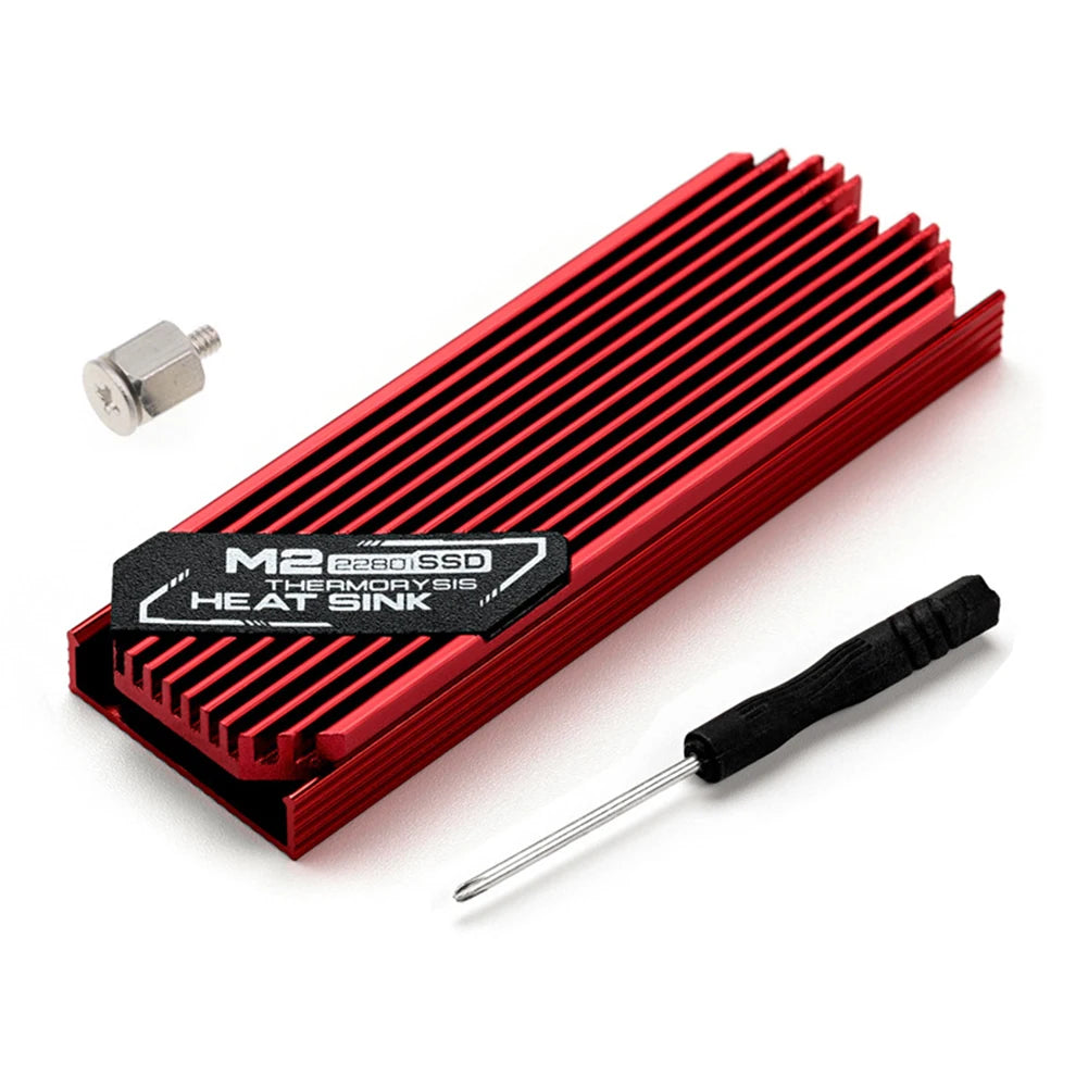 M.2 SSD NVMe Heat Sink heatsink M2 2280 SSD Hard Disk Aluminum Heat Sink with Silicone Thermal Pad for PC / PS5 PCIE 2280 SSD