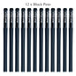 3 Gel Pens + 50 Refills Set 0.38mm Black Blue Red Ink Bulk Pens Thin Tip Journal Writing School Supplies Stationery Wholesale