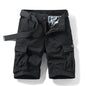 New Summer Men Cotton Multi pockets Cargo Shorts Jogger Loose Pants Man Casual Tooling Shorts Quality Male Shorts Pants NO Belts