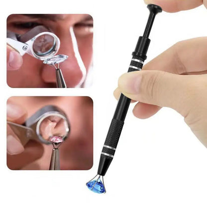 4 Claws Tweezer Jewelry Beads Holder Gems Parts Screws Pick-up Tools Grabber Catcher Jewelry Clip 4 Prongs Tweezer