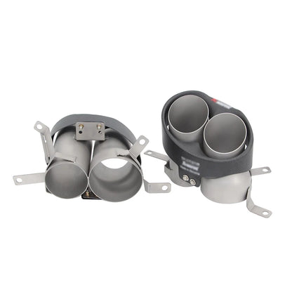 2 Teile/Los Kohle Faser Auspuffspitze für Audi A3 A4 A5 A6 A7 RS3 RS4 RS5 RS6 RS7 Schall Dämpfer Spitze Endrohr Auspuff Anlage
