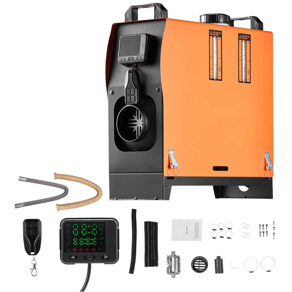 SucceBuy Diesel Heater 5/8KW Diesel Air Heater with Remote Control Low Noise Diesel Parking Heater Fit for RV Truck Camper Van