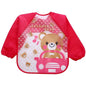 Baby Girls Apron Bibs Toddler Long Sleeve Scarf Waterproof Art Smock Feeding Bib Infant Boys Girls Kids Burp Cloth Bandana