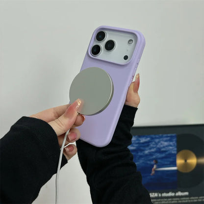 Liquid Silicone Magnetic Phone Case For iPhone 17 Air 16 13 15 14  Pro Max Plus for Magsafe Shockproof Protective Cover Funda