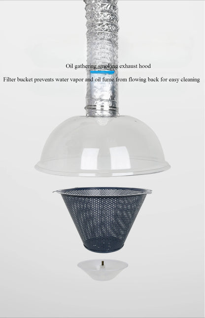 Home Barbecue Smoke Exhaust Fan Indoor Hotpot Smoke Exhaust Fan Outdoor Barbecue Folding Arm Equipment