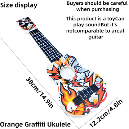 Newly Launched Strumming Ukulele, Beginner-Friendly Toy Guitar Instrument for Kids, New Year's Gift for Children