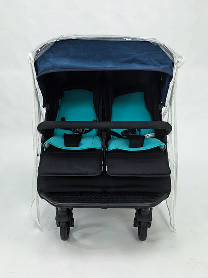 Twin Stroller Rain Cover Windshield Double Front Stroller Universal Rainproof Warm Cover Cart Raincoat Baby Stroller Accessories