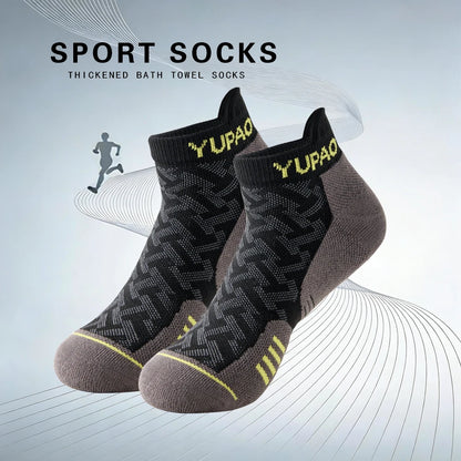 1/3 Pairs New Men's Professional Sports Short Socks Thick Towel Quick Dry Wicks Men's Fitness Running Ankle Socks For Man Gift