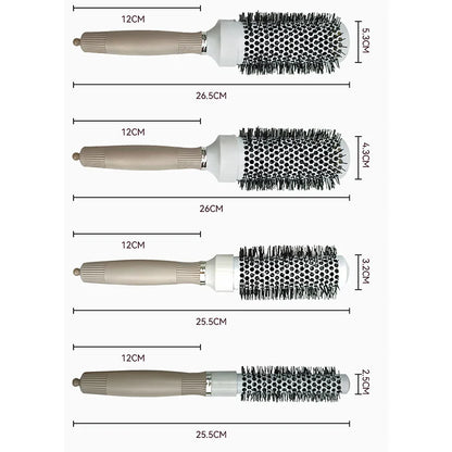 Hair Comb Professional Salon Hair Brush Hair Styling Hairbrush Hairdressing Comb Round Curly Hair Rollers Tools Blue