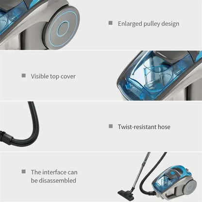 2800W Portable Vacuum Cleaner 15000PA Suction Household Multi-functional Dust Removal Mite Dry and Wet Dual Vacuum Cleaner 220V