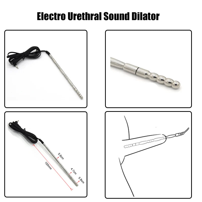 Strongest BDSM Electro Stimulation E-Stim Host Medical Themed Sex Toy Anal Plug Cock Ring Urethral Sound Dilator Pads For Men