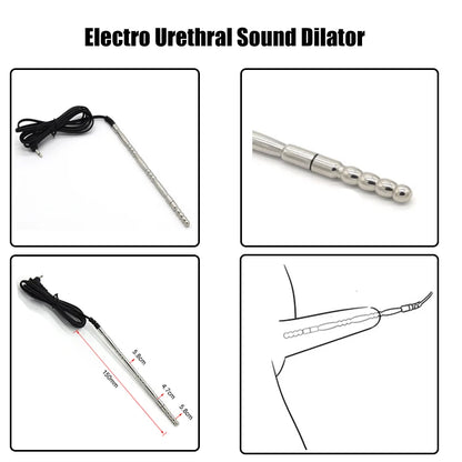 Strongest BDSM Electro Stimulation E-Stim Host Medical Themed Sex Toy Anal Plug Cock Ring Urethral Sound Dilator Pads For Men