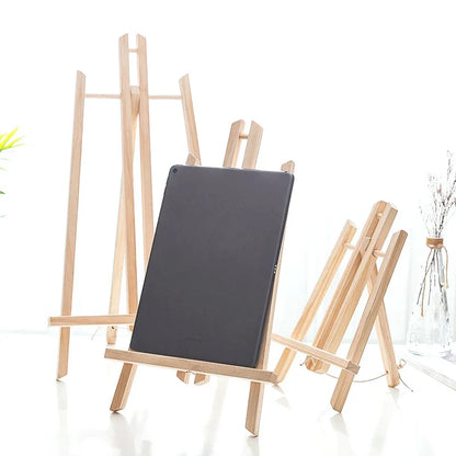 Wooden Easel For Painting,20cm 24cm 30cm 40cm 50cm Height Folding Desktop Display Triangle Bracket,Art Supplies,1 Piece HJ-02
