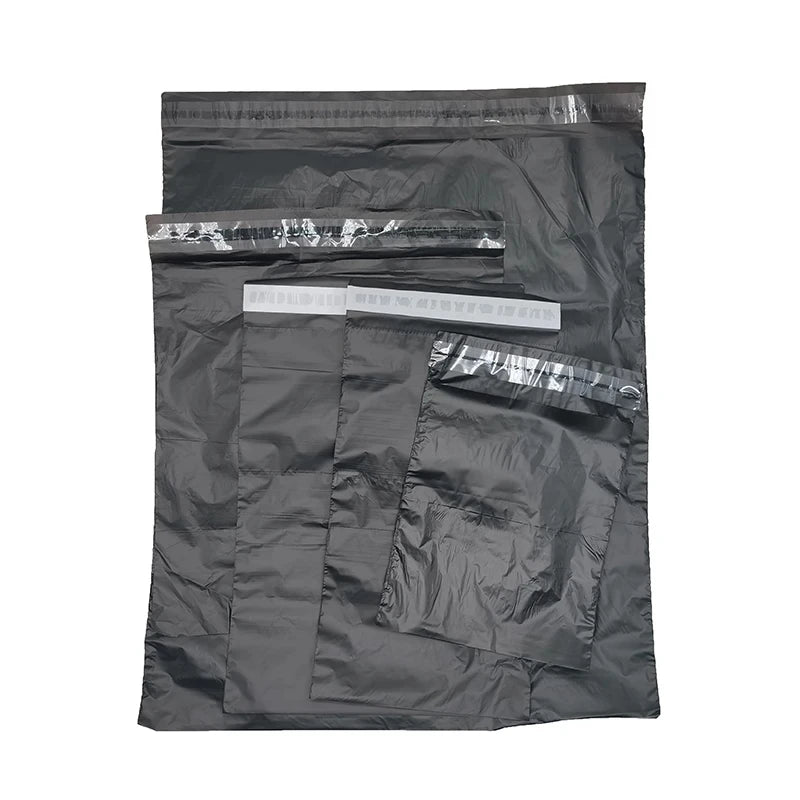 10 Pcs Black Courier Bag Express Envelope Storage Bags Mail Bag Mailing Bags Self Adhesive Seal Plastic Packaging Pouch