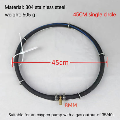 1Pcs 304 Stainless Steel Koi Fish Pond Oxygenation Aquarium Supplies Nano Aeration Disc Fish Pond Seafood Pond Oxygen Plate