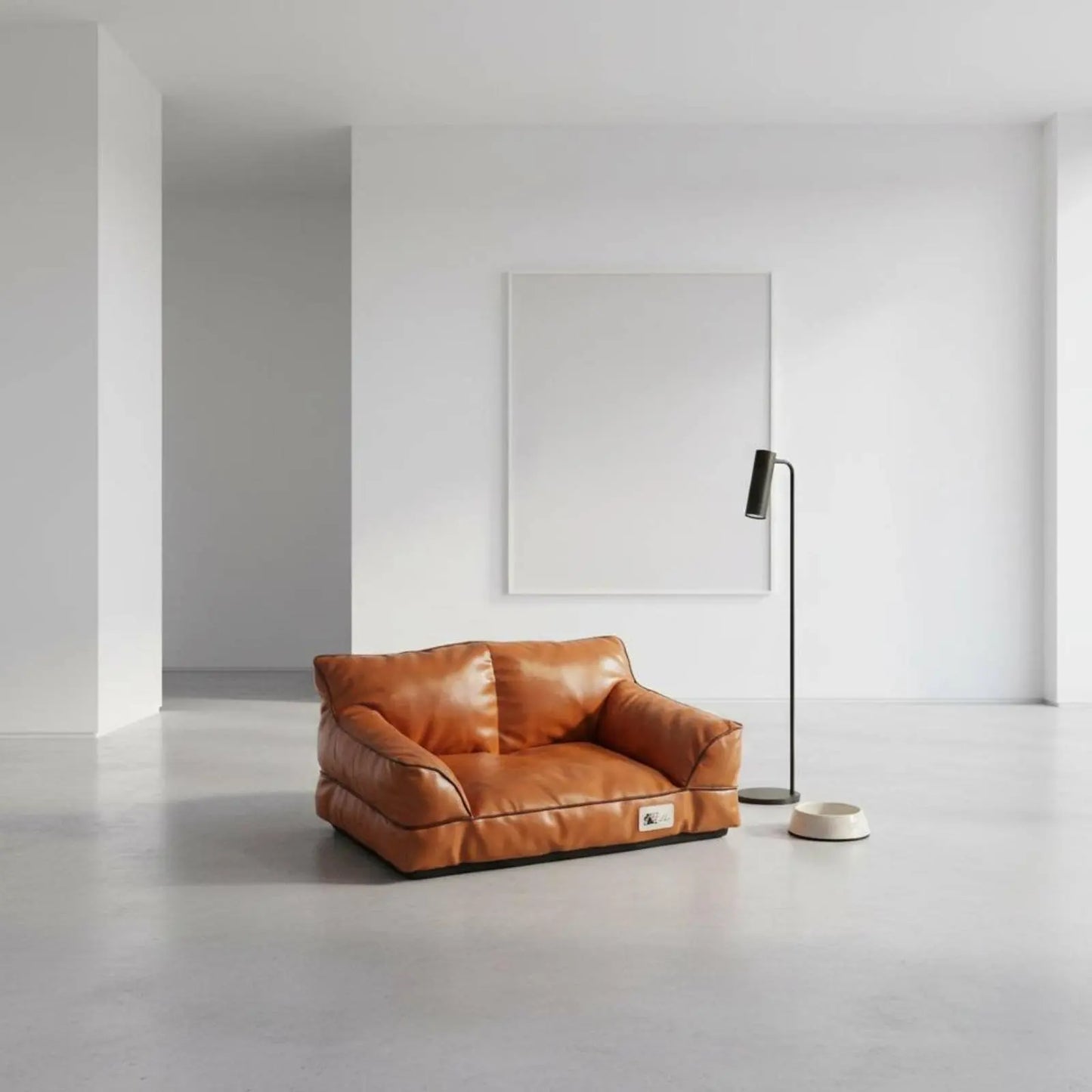 Leather Pet Sofa Bed Removable and Cleanable Cat Sofa for Small Dogs