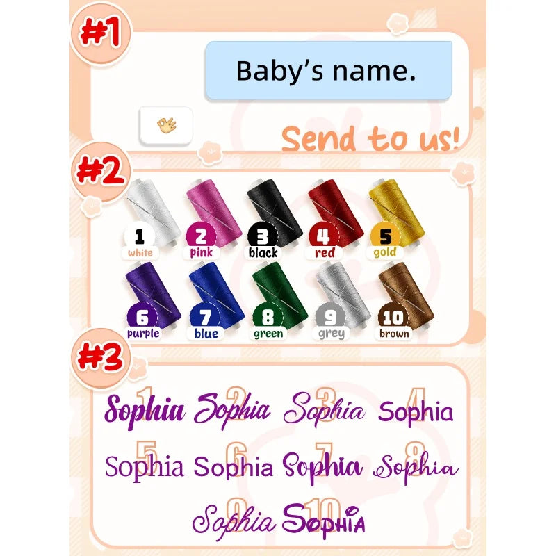 Custom Name Baby Blanket Personalized Baby Shower Gift Soft Minky Dot 2-in-1 Blanket & Lovey Set for Boys Girls