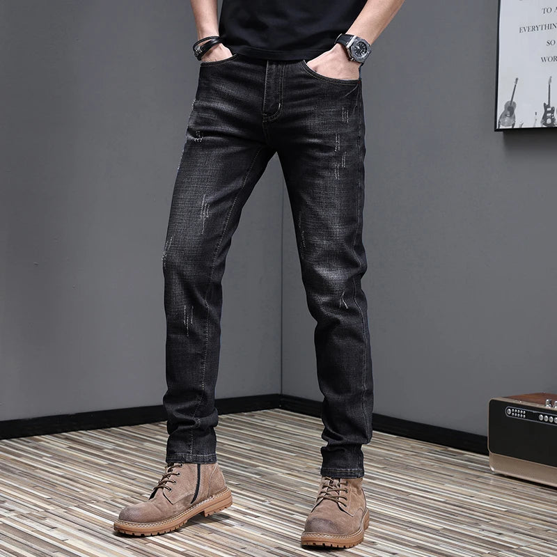 2026 Men's Slim Casual Street Classic Skinny Jeans Pencil Jeans Trendyy Stretch Style Comfortable Casual Fashion Versatile