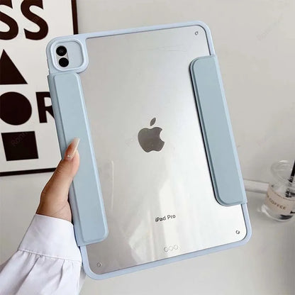 For 2026 iPad 12th A19 11th A16 Case Removable Magnetic Air11 13 M4 M3 Pro11 Pro12.9 Pro13 M2 M4 10 9th 10.2 10.9'' Air 4 5 10.5