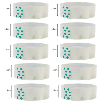 10/5/1 Rolls Premium Transparent Tape 0.8cm 1.2cm 1.8cm Multifuntion High-viscosity Adhesive Tape for Gift Wrapping Packing