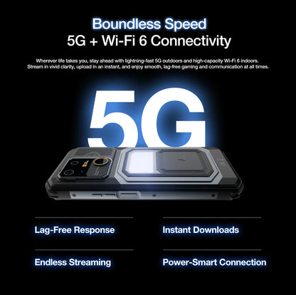 AGM G3 5G Rugged Phone 24GB(12+12) 512GB Wireless Charging 10000mAh Phone 6.72' 120Hz Dimensity 7300 Android15 Camping Light