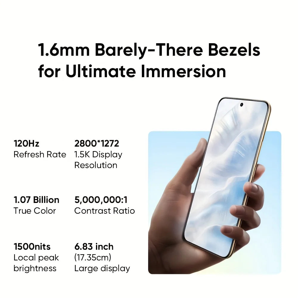 realme 14 Pro Smartphone 5G Titanic 6000mAh battery 45W SUPERVOOC charging 50MP Sony IMX882 OIS Camera, Dimensity 7300 Energy 5G processor, 120Hz Curved Display