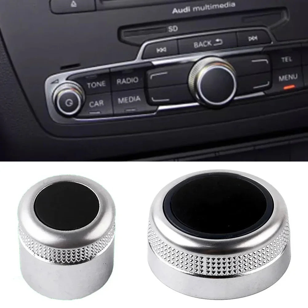 For Audi A6 C6 S6 Allroad Q7 A8 S8 Multimedia MMI Volume Knob Rotary Button Switch Setting Navigation Main Menu Switch Cover
