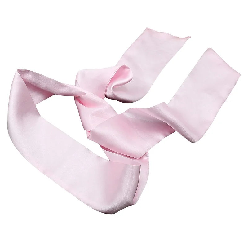 Erotic Fabric Solid Colour Eye Mask with Fetish Slave Cosplay Binding Sex Toys for Couple Bdsm Blindfold Flirting Sexy Costume