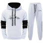 Men's Hooded Sweatshirts Jogger Pants High Quality Sportswear Suit Male Trendy Hoodies Sweatpants Urban Fashion Casual Tracksuit