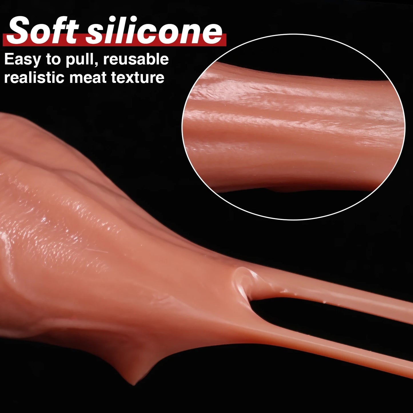 Penis Sleeve Cock Ring Power Ring Penis Cover Penis Ring for Men Delayed Ejaculation Penis Enlargement Silicone Adult Sex Toys