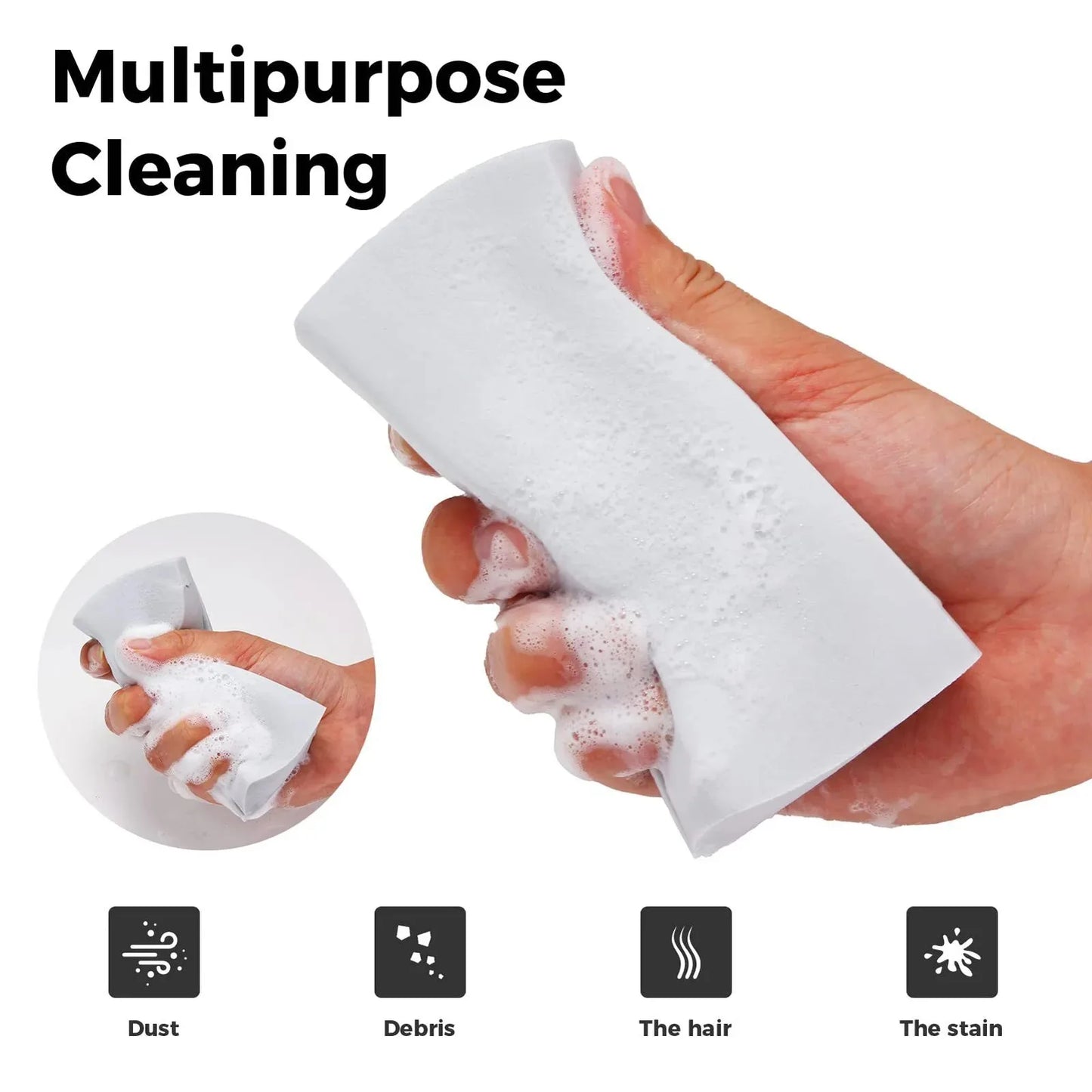 Car Cleaning Sponge 11.5x5.5x4.3 cm Multipurpose Groove Detail Brush Can Also Be Used For Blinds Sofas Armrests  Window Tracks