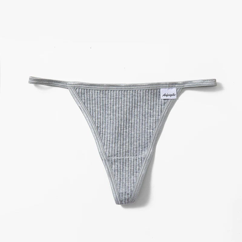 Sports Cotton  Sexy Women's Panties Simple Thongs Lingerie Briefs Female Underwear G-Strings Hot T-Back Breathable Underpants